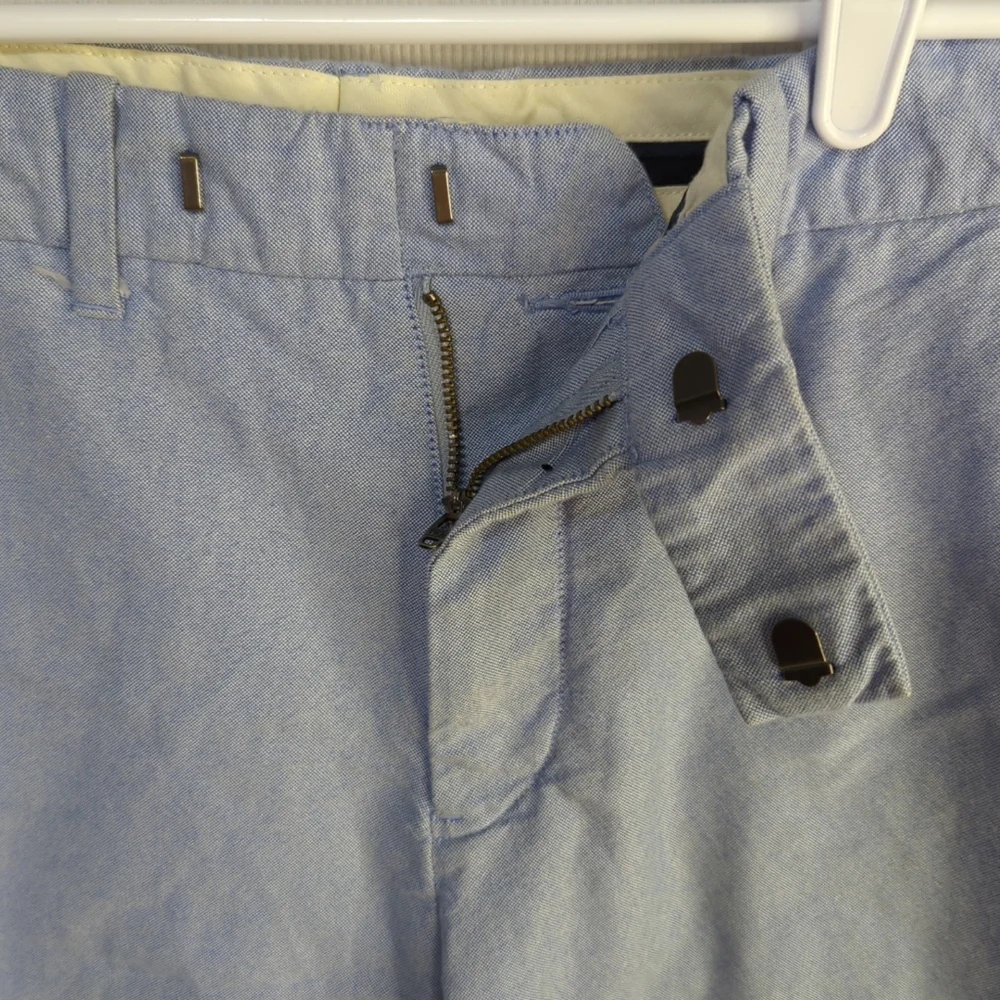 Polo Ralph Lauren Mens size 30 Flat Front Cotton‎ Light Blue Chino Shorts 560